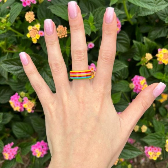 Korean style Acrylic ring - Picture 4 of 5